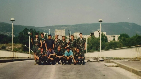 Čapljina 1992, most přes Neretvu